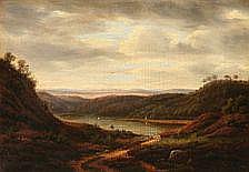 Frederik Christian (1826) Lund comparable auction result: f c ki rschou hilly landscape with a river