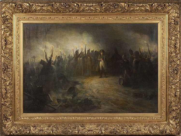 Albert Dawant comparable auction result: albert dawant fr 1852 1923 eve of austerlitz