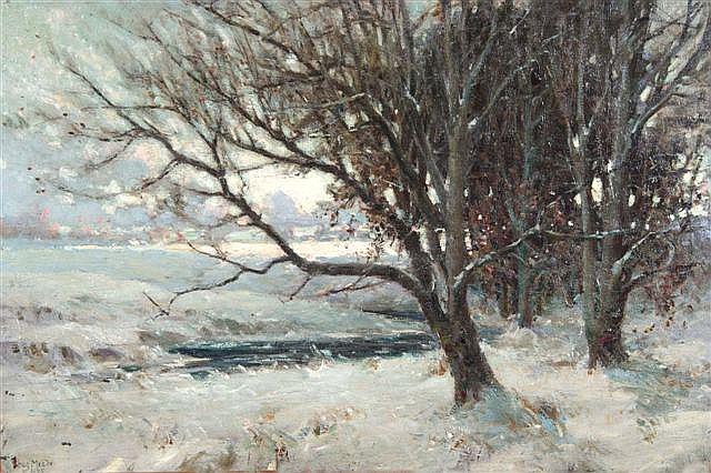 Arthur Meade comparable auction result: arthur meade 1863 c 1947 a winter landscape st