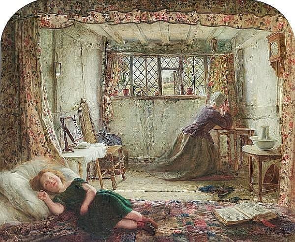 Ebenezer Newman Downard comparable auction result: ebenezer newman downard british active 1849 1889 morning prayer