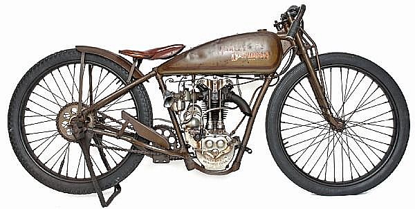 Ex-factory race bike, documented history from new,1929 Harley-Davidson 21ci Peashooter Engine no. 29SA511 sold by Bonhams, lot 211 — auction record photograph