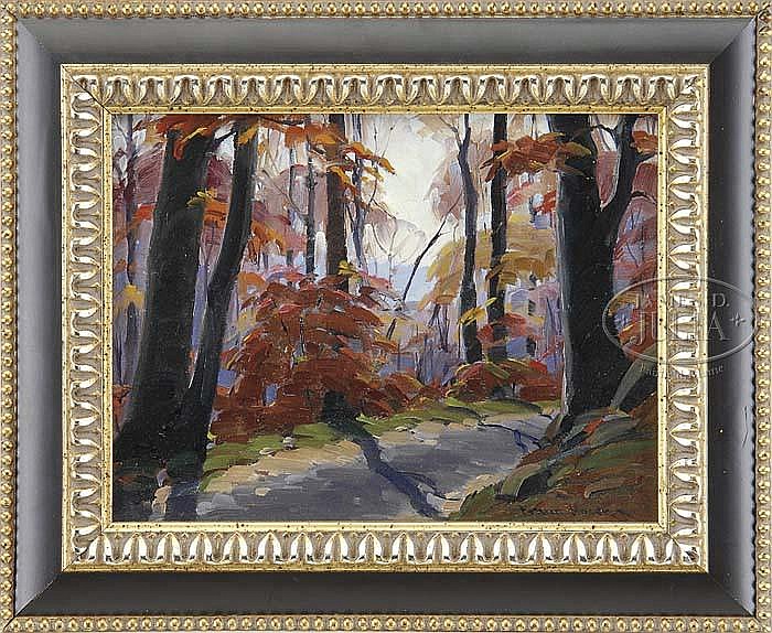 Frank H. Moser comparable auction result: frank h moser american 1886 1964 road to village