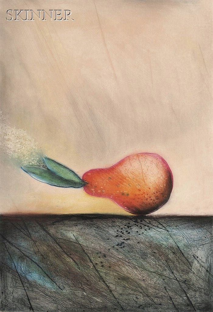 Norman Laliberté comparable auction result: norman lalibert canadian b 1925 pear signed laliberte in pencil l r titled in pencil l l inscribed ap in pencil l c c