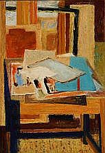 knud agger interior from the the painter s · Bruun Rasmussen Auctioneers · 2011-02-01 Knud Agger comparable auction result: knud agger interior from the the painter s