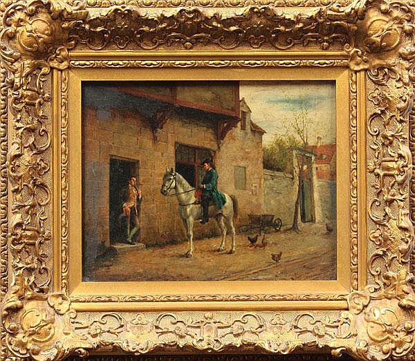 Painting, attributed to Ernest Meissonier sold by Clars Auctions, lot 2187 — auction record photograph