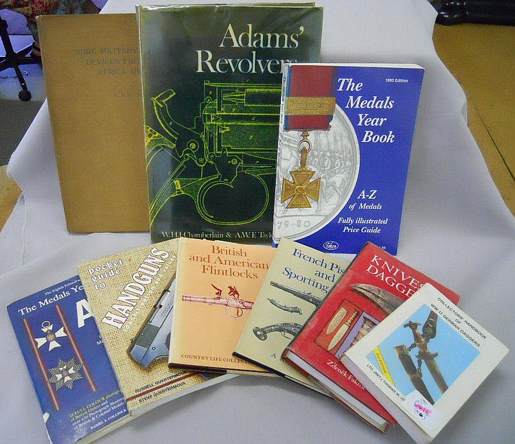NINE MILITARY REFERENCE BOOKS, "COLLECTORS' sold by Cannon and Cannon, lot 13 — auction record photograph