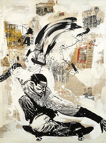 WK INTERACT comparable auction result: wk interact n en 1969 sans titre 2007 technique mixte sur panneau de bois