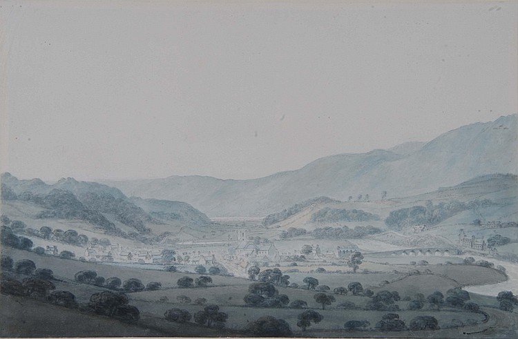 Moses Griffith comparable auction result: moses griffith 1747 1819 view of dolgelly