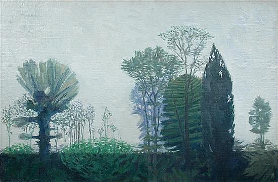 Elizabeth Vellacott comparable auction result: elisabeth vellacott the botanical gardens cambridge 1957