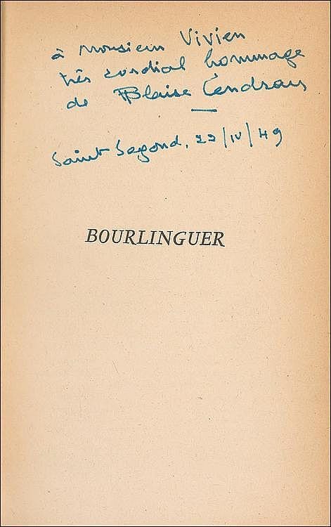 autograph blaise cendrars · RR Auction · 2011-04-13 Blaise Cendrars comparable auction result: autograph blaise cendrars