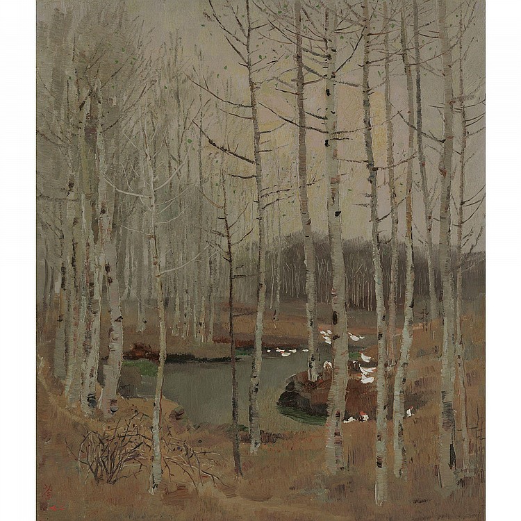 Wu Guanzhong comparable sale