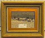 Bror Ljunggren comparable auction result: bror ljunggren olja vinterlandskap med bondg rd