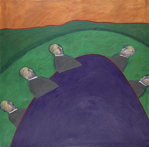 Darío Villalba comparable auction result: dar o villalba n en 1939 la r ussite huile sur toile titr e et sign e au dos 100 x 100 cm