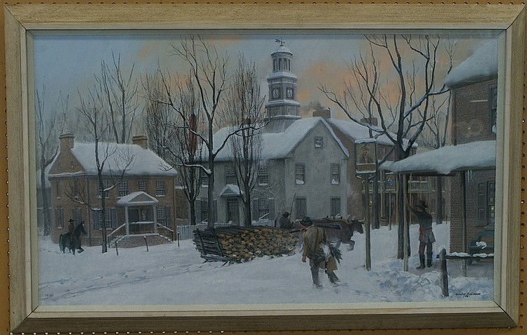 Barclay Lawrence Jacob Rubincam comparable auction result: barclay lawrence jacob rubincam american chester county pa 1920 1978 turks head west side high and market march 1974 west