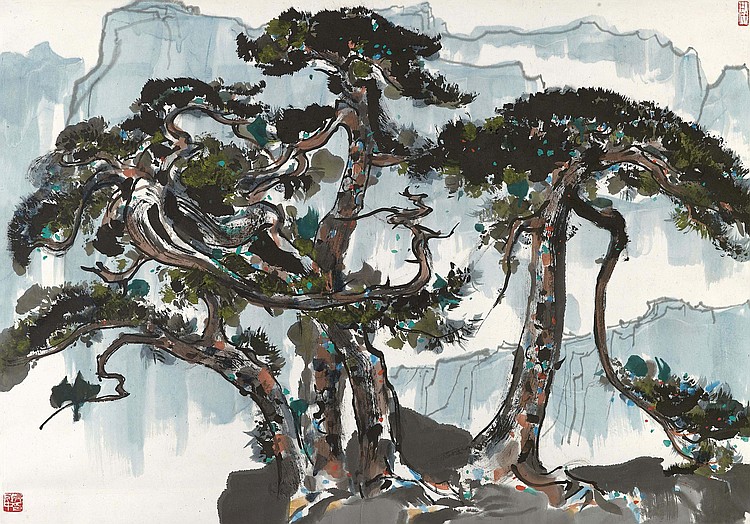 Wu Guanzhong (1919- 2010) comparable sale