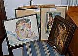 Gunnar Jonn comparable auction result: gunnar jonn pastell gerhard karlmark gouache