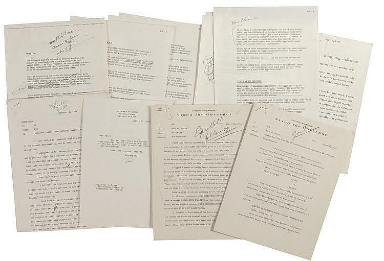 Autographs: Richard Nixon sold by RR Auction, lot 83 — auction record photograph
