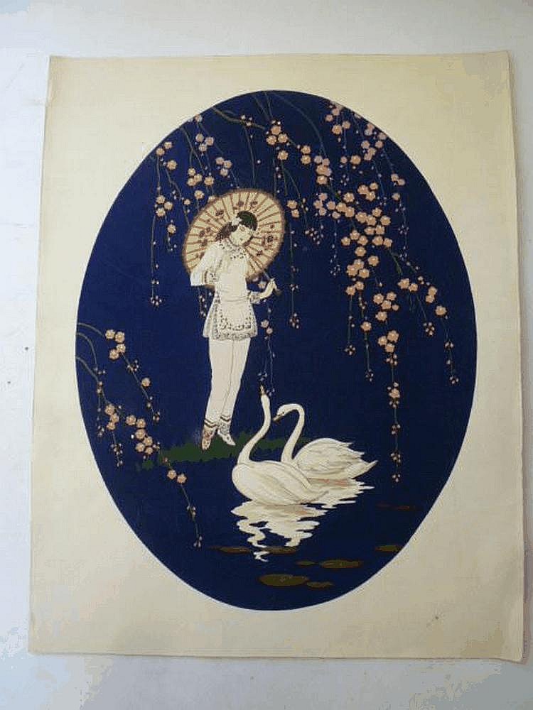 Giovanni Meschini comparable auction result: giovanni meschini 1888 1977 crinoline lady with