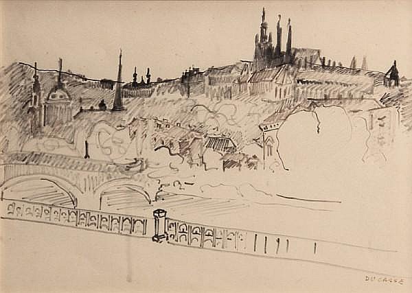 Ralph Du Casse comparable auction result: ralph du casse american 1916 2003 group of five sketches