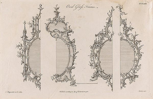 Thomas (1718) Chippendale comparable auction result: twenty engravings of furniture designs from the gentleman and cabinetmaker s director