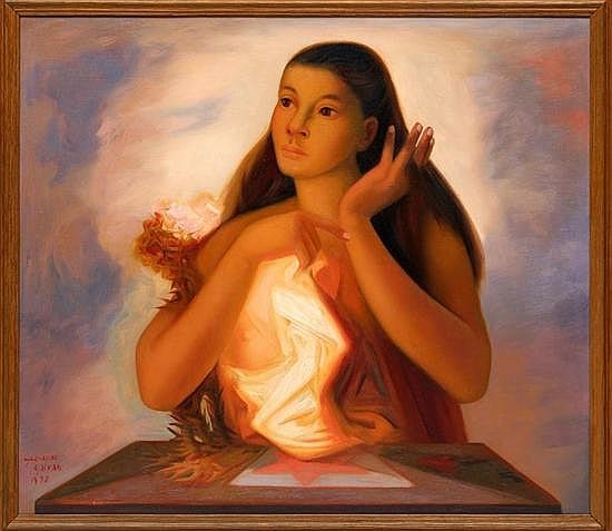 Jesús Guerrero Galván comparable auction result: jes s guerrero galv n sin t tulo firmado y fechado 1972 leo sobre tela 70 x 80 cm