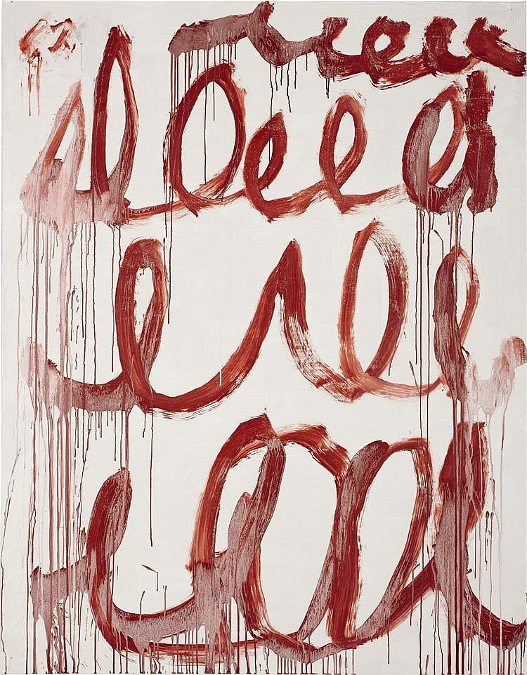 Cy Twombly comparable sale
