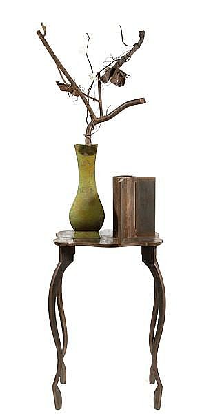 David Kimball Anderson comparable auction result: david kimball anderson american born 1946 table with vase 77 x 22 x 17in
