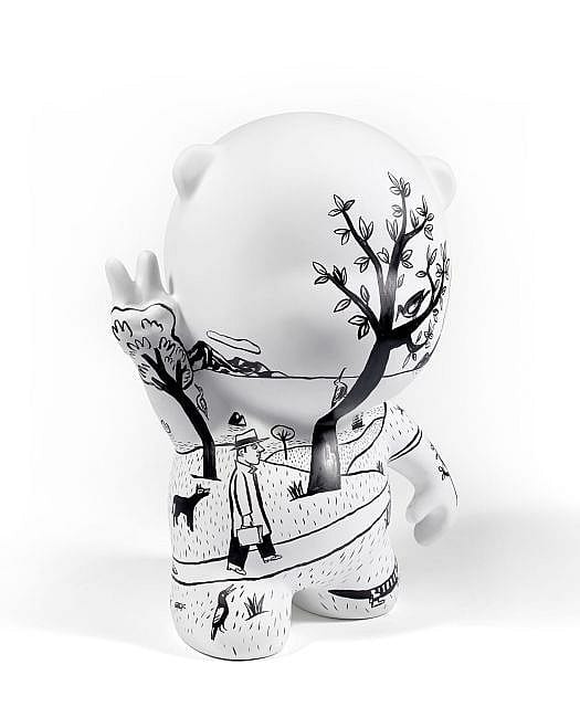 Jacques Loustal comparable auction result: jacques de loustal n en 1956 le voyage de gustave 2011 sculpture en r sine polyester acrylique et encre