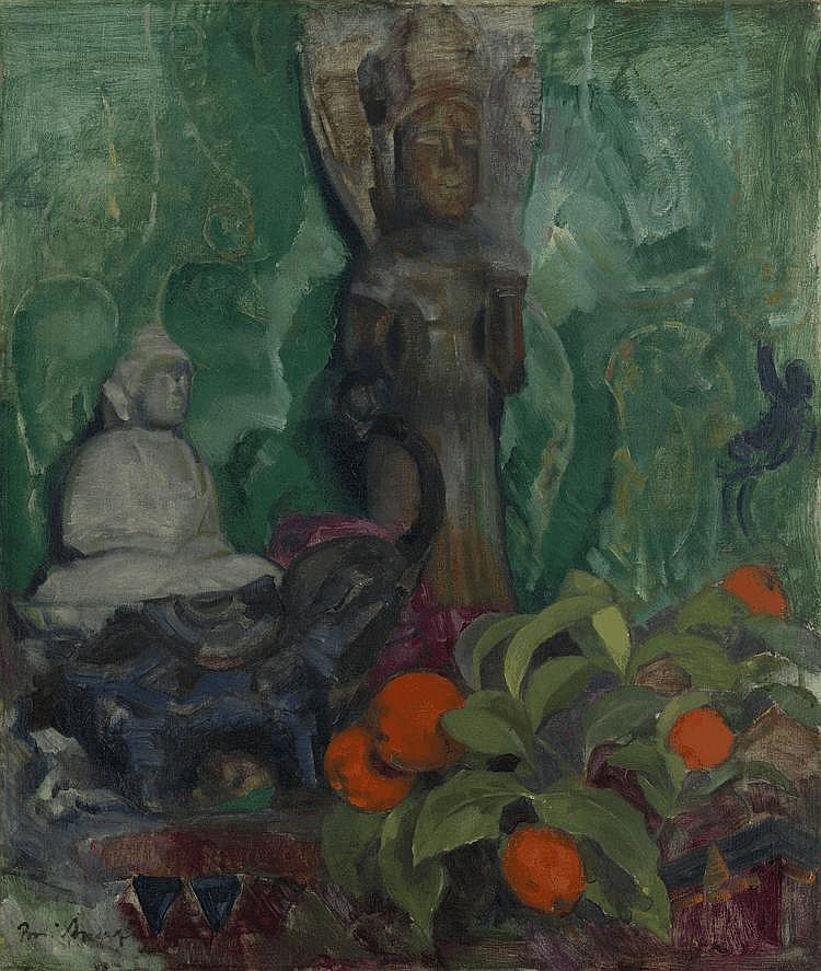 Boris Izrailevic Anisfel'd comparable auction result: buddha and oranges