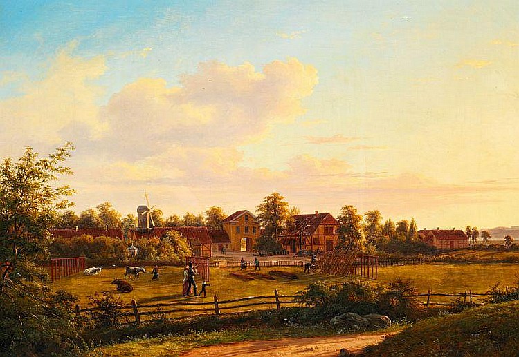 Frederik Christian (1826) Lund comparable auction result: f c ki rskou view of amager
