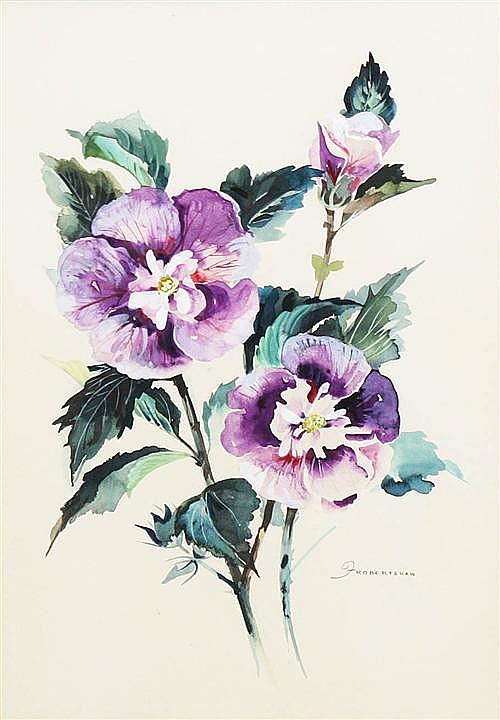 freda robertshaw purple flowers 44 x 28cm · Lawsons · 2011-11-25 Freda Robertshaw comparable auction result: freda robertshaw purple flowers 44 x 28cm