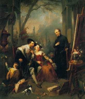 Petrus Kremer comparable auction result: petrus kremer 1801 1888 rubens in the studio of the painter daniel seghers