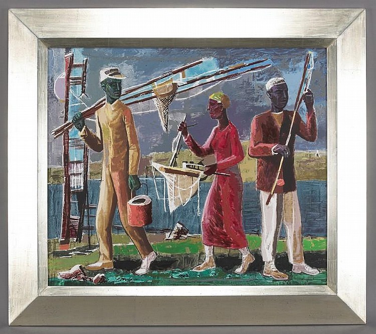 William Lester comparable auction result: william lester 1910 1991 untitled oil on