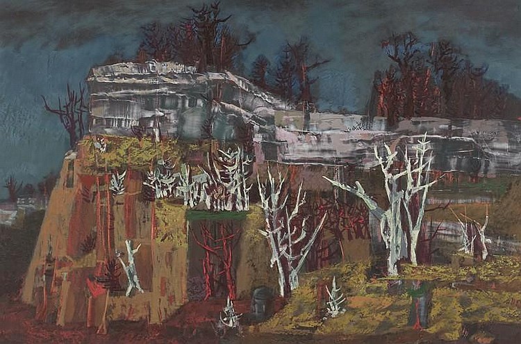 William Lester comparable auction result: william lester 1910 1991 green cliff oil on