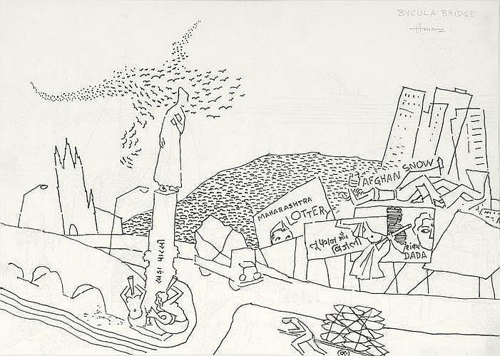 Maqbool Fida Husain 1915 - 2011 Bombay Series comparable sale