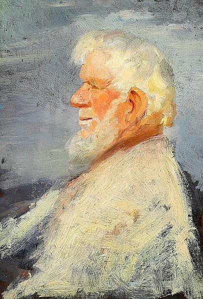 anna ancher old fisherman with a white beard · Bruun Rasmussen Auctioneers · 2012-02-28 Anna Ancher comparable auction result: anna ancher old fisherman with a white beard