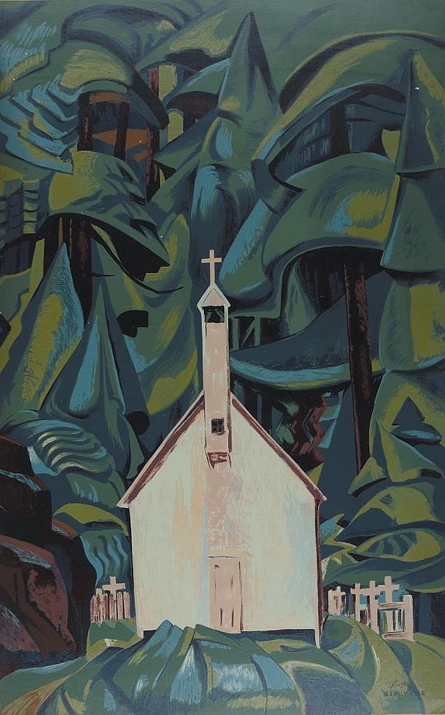 Emily Carr Indian Church sold by Westbridge Fine Art Auction House, lot 9 — auction record photograph