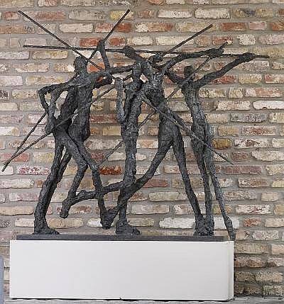Ann Vrielinck comparable auction result: ann vrielinck born 1966 teamspirit bronze signed