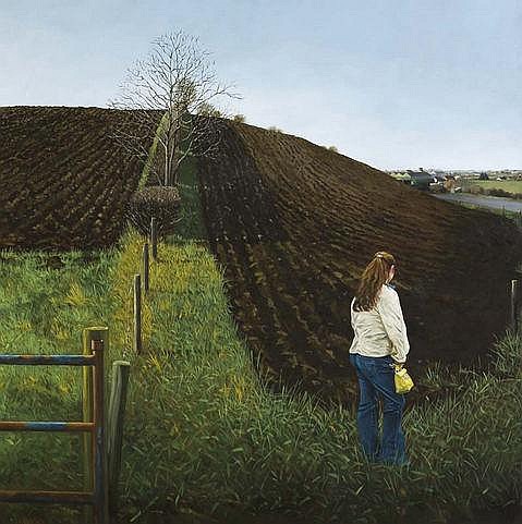 Martin Gale comparable auction result: martin gale 20th 21st century girl in a field