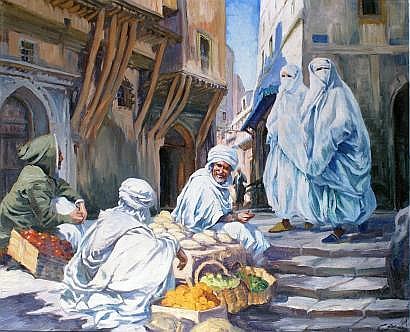 Adolphe Cossard comparable auction result: adolphe cossard 1880 1952 dans la casbah d alger