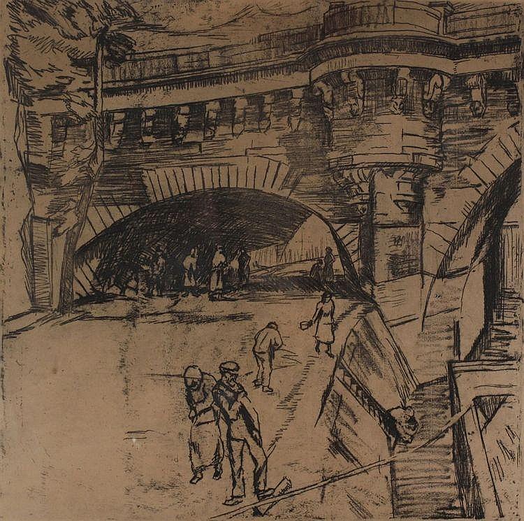 Albertus Johannes Augustus Neuhuys comparable auction result: albert jan neuhuys 1895 1968 brug over de seine