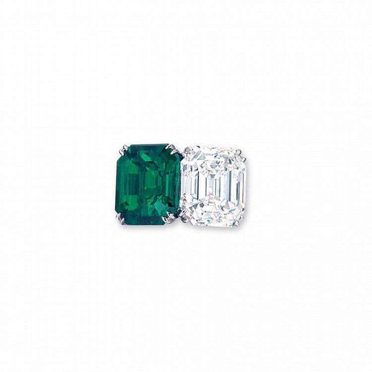 An Emerald And Diamond Ring comparable sale