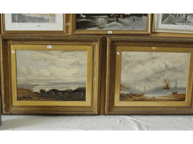 An interesting pair of 19th century oil paintings sold by Wotton Auction Rooms Ltd, lot 722 — auction record photograph