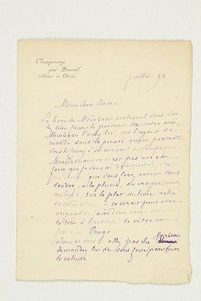 Edmond de Goncourt comparable auction result: edmond de goncourt 1822 1896 crivain l a s