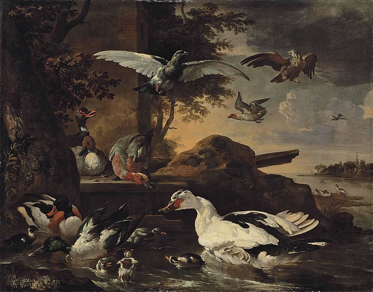 Melchior d'Hondecoeter comparable auction result: melchior d hondecoeter utrecht 1636 1695 amsterdam