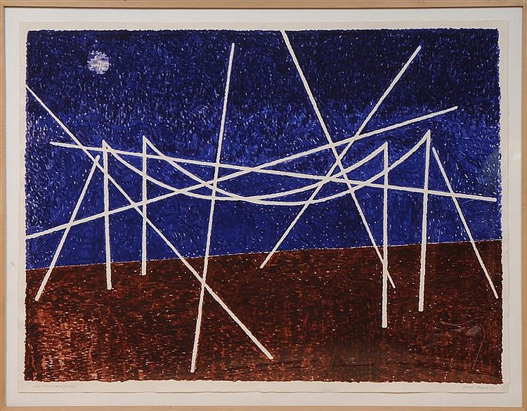 Patrick Ireland comparable auction result: patrick ireland b 1934 rope drawing 69 bridge
