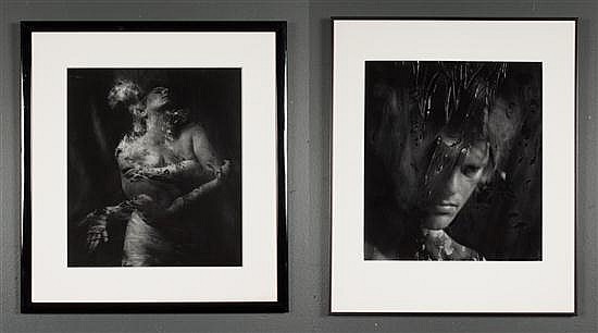 Connie Imboden comparable auction result: connie imboden american b 1954 two framed gelatin silver prints depicting abstracted figures