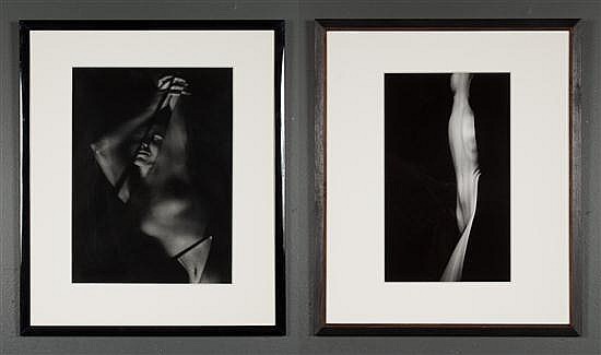 Connie Imboden comparable auction result: connie imboden american b 1953 two framed gelatin silver prints depicting abstracted female nudes