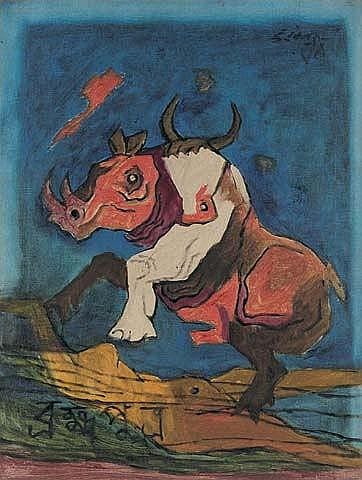 Maqbool Fida Husain (1915 - 2011) comparable sale
