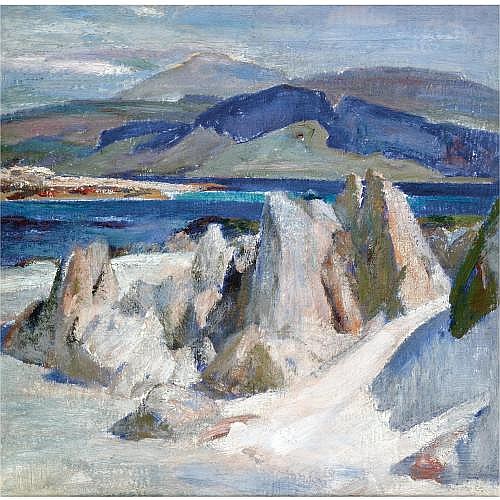 William Mervyn Glass comparable auction result: william mervyn glass r s a p s s a 1885 1965 the monk rocks iona